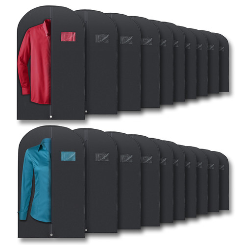 Black garment bags 20 - black,